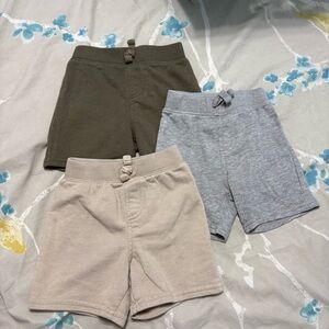 George Kids' Shorts Trio - Olive, Gray, and Tan